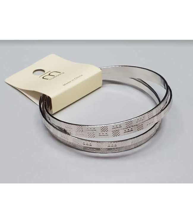 IRON SQUARE STAMP BANGLES