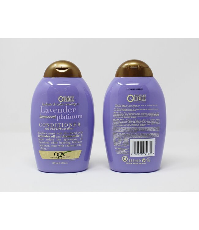 OGX LAVENDER PLATNM COND 13 OZ
