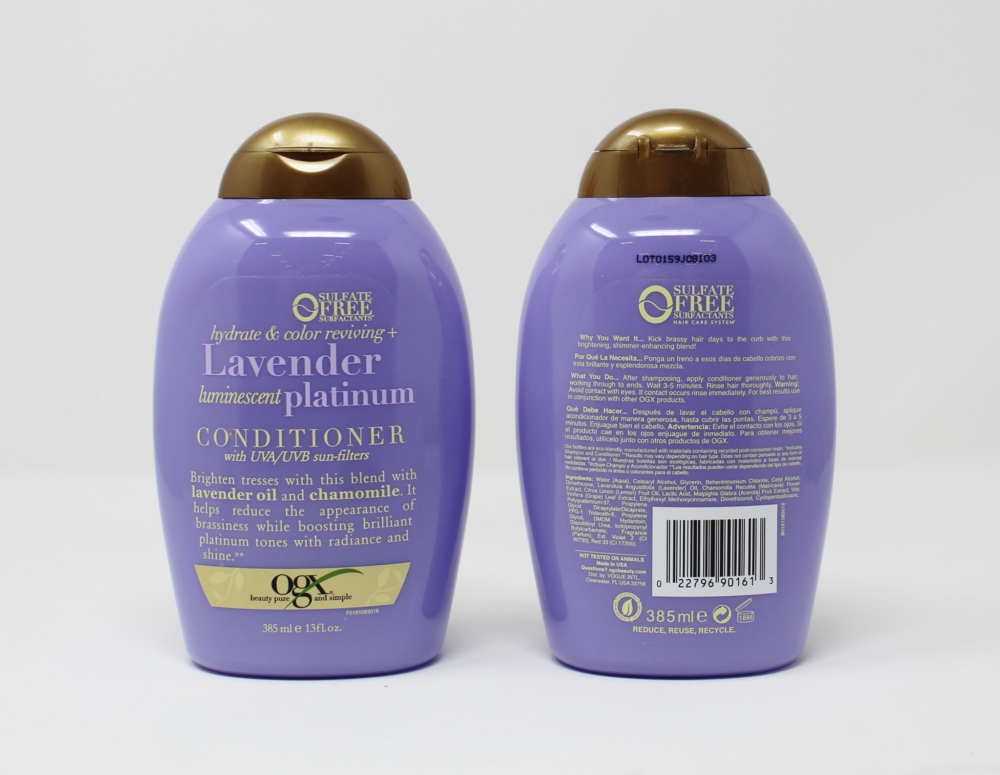 OGX LAVENDER PLATNM COND 13 OZ