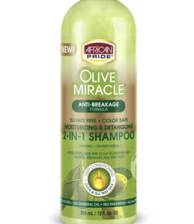 AFRICAN PRIDE OLIVE MIRACLE 2&1  SHAMPOO & CONDITIONER