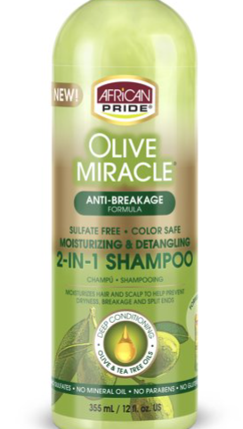 AFRICAN PRIDE OLIVE MIRACLE 2&1 SHAMPOO & CONDITIONER