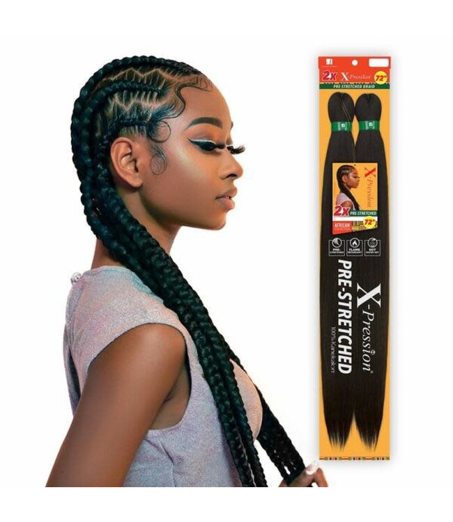 SENSATIONNEL 2X X-PRESSION PRE-STRETCHED BRAID 72"