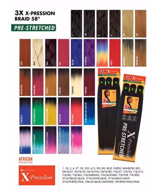 SENSATIONNEL 3X XPRESSION PRESTRETCHED BRAID 58"