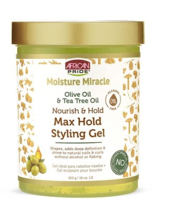 AFRICAN PRIDE OLIVE OIL & TEA TREE OIL MAX HOLD GEL