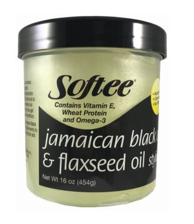 SOFTEE JAM BLK CASTOR FLAXSEED 16OZ