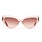 SAREBYS BEAUTY SUPPLY CAT EYE SUNGLASSES OPAQUE PINK COLOR