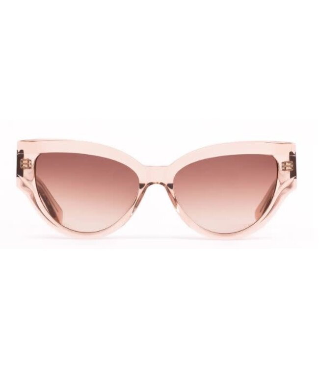 SAREBYS BEAUTY SUPPLY CAT EYE SUNGLASSES OPAQUE PINK COLOR