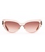 SAREBYS BEAUTY SUPPLY CAT EYE SUNGLASSES OPAQUE PINK COLOR
