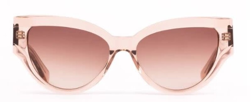 SAREBYS BEAUTY SUPPLY CAT EYE SUNGLASSES OPAQUE PINK COLOR