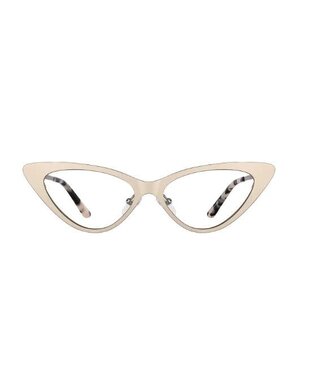SAREBYS BEAUTY SUPPLY CAT EYE SUN GLASSES CREAM COLOR