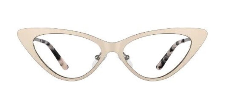 SAREBYS BEAUTY SUPPLY CAT EYE SUN GLASSES CREAM COLOR