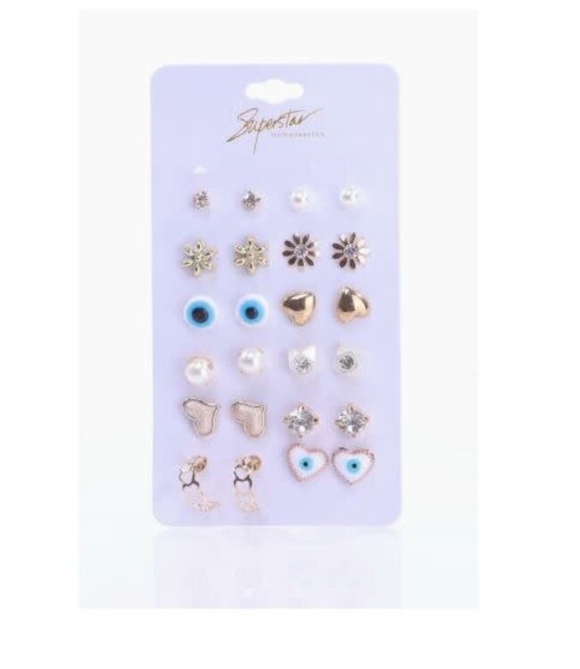 Amerikan Basics EVIL EYE MULTIPAIR EARRINGS SUPERSTAR COLLECTION