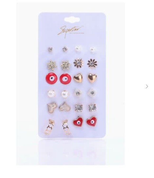 Amerikan Basics EVIL EYE MULTIPAIR EARRINGS SUPERSTAR COLLECTION