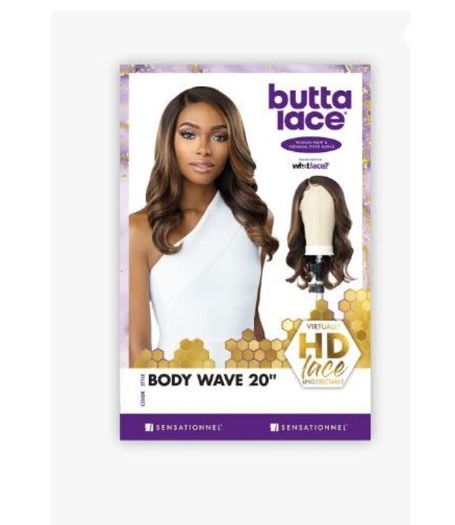 SENSATIONNEL BUTTA LACE WIG BODY WAVE 20" BALAYAGECHOCOLATE