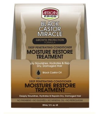 AFRICAN PRIDE BLACK CASTOR MIRACLE MOISTURE RESTORE TREATMENT