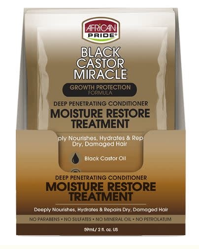 AFRICAN PRIDE BLACK CASTOR MIRACLE MOISTURE RESTORE TREATMENT