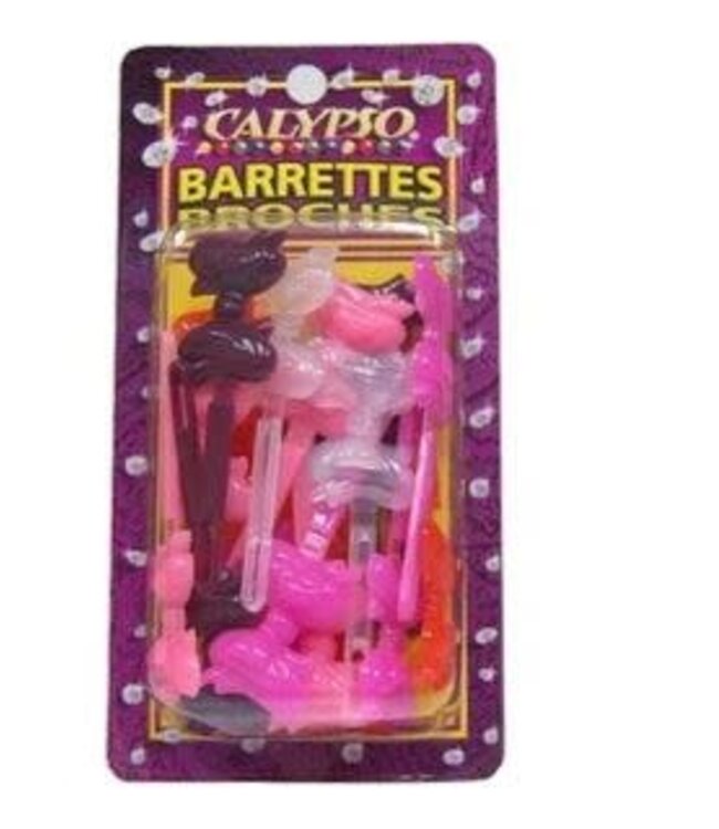 CALYPSO BARRETTES BOWS ASSRTD COLORS