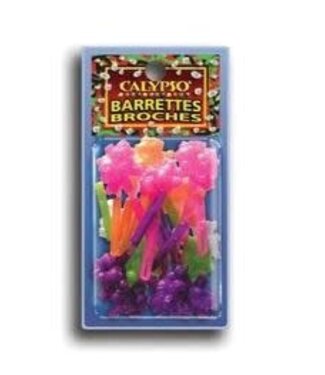 CALYPSO BARRETTES BEARS ASSRTD COLORS