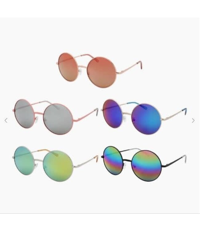 SAREBYS BEAUTY SUPPLY JOHN LENNON STYLE SUNGLASSES MIRROR