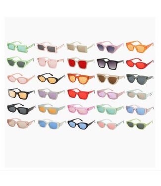 SAREBYS BEAUTY SUPPLY COACHELLA STYLE SUNGLASSES ASSRTD COLORS AND SHAPES