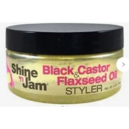 SHINE N JAM BLACK CASTOR & FLAXSEED OIL