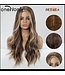 ONE N ONLY  LC179-10 M06241  LONG MIDDLE PART WAVE WOMEN WIG # OMBRE BROWN/BLONDE