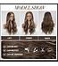 ONE N ONLY  LC179-10 M06241  LONG MIDDLE PART WAVE WOMEN WIG # OMBRE BROWN/BLONDE