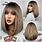 ONE N ONLY LC6082-1 C07122  SHORT STRIAGHT  BOB WOMEN WIG # BROWN OMBRE BLONDE
