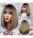 ONE N ONLY LC6082-1 C07122  SHORT STRIAGHT  BOB WOMEN WIG # BROWN OMBRE BLONDE