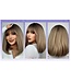 ONE N ONLY LC6082-1 C07122  SHORT STRIAGHT  BOB WOMEN WIG # BROWN OMBRE BLONDE