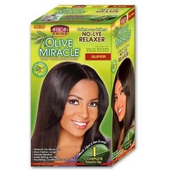 AFRICAN PRIDE OLIVE MIRACLE NO LYE SUPER RELAXER KIT