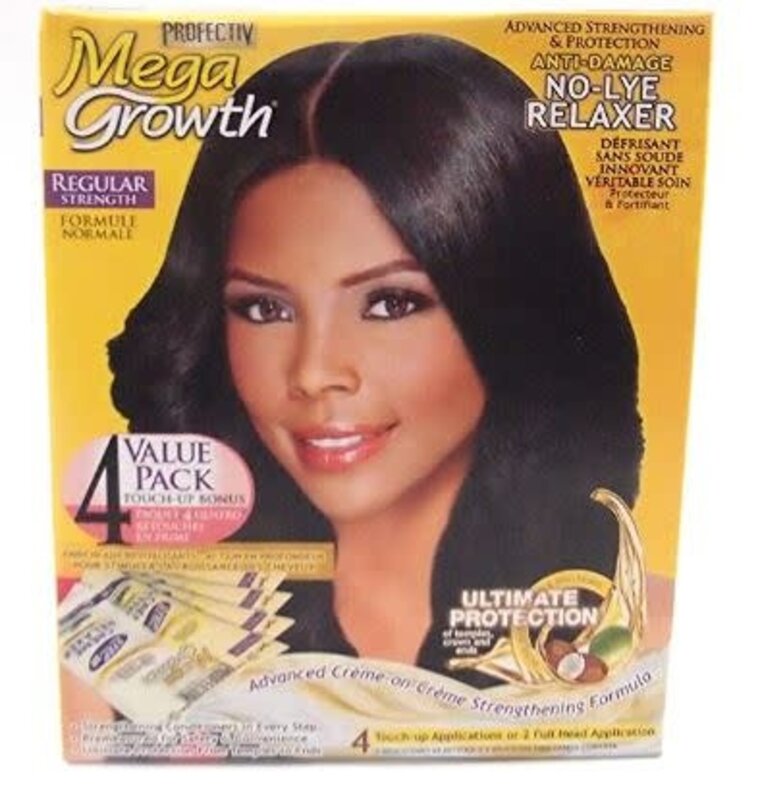 MEGA GROWTH NO LYE RELAXER 4 PACK
