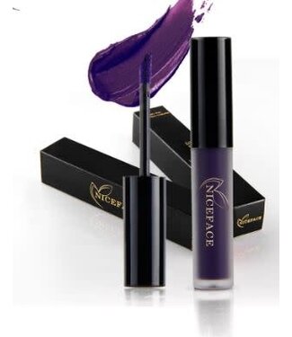 NICEFACE COLOR LIQUID LIPSTICK WATERPROOF LONG LASTING DEEP DARK PURPLE