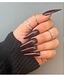 PRETTY PRO PRETTY PRO 24 PRESS ON NAILS LONG CHOCOHOLIC STILETTO