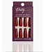 PRETTY PRO PRETTY PRO 24 PRESS ON NAILS LONG RED BALLERINA