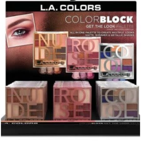 LA COLORS COLOR BLOCK EYESHADOW PALETTE