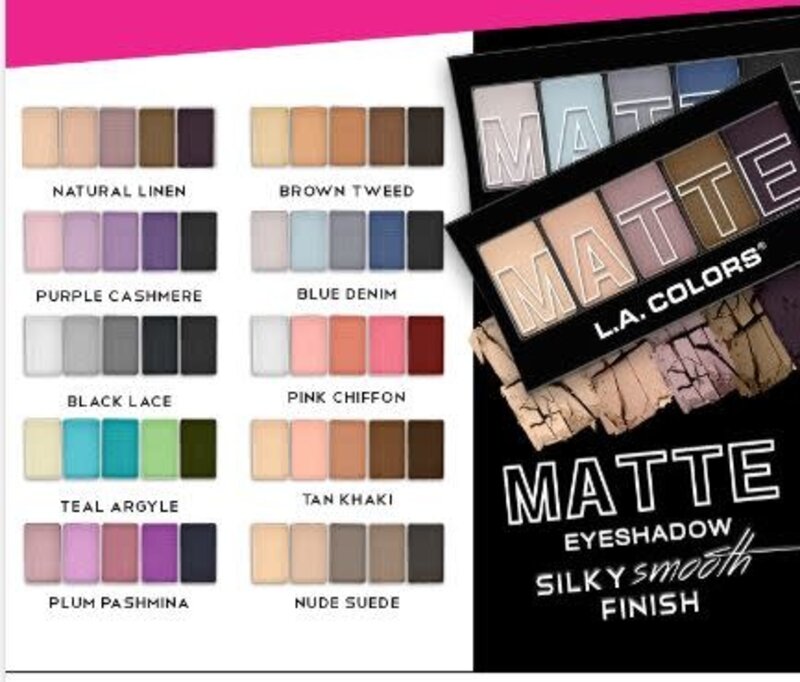 LA COLOR MATTE EYESHADOW PALETTES