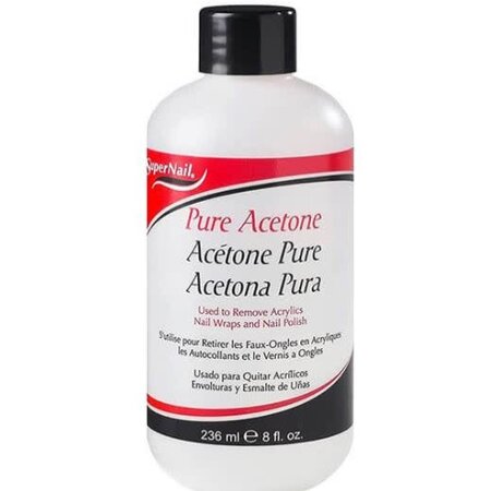 SUPERNAIL PURE ACETONE POLISH REMOVER 8OZ