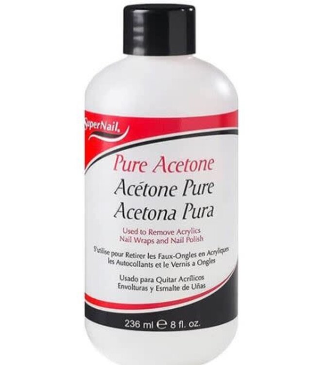 SUPERNAIL PURE ACETONE POLISH REMOVER 8OZ
