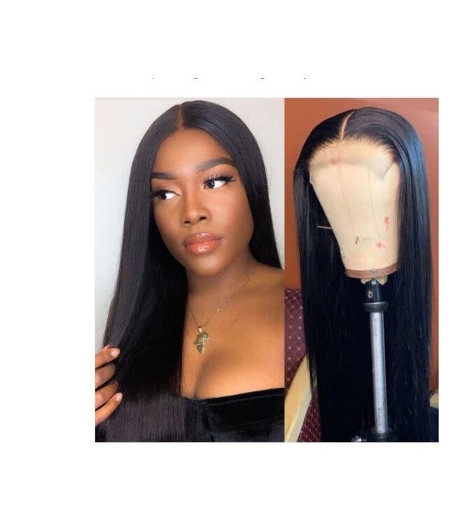 HH WIG NATURAL BROWN STRAIGHT 24 IN 4X4