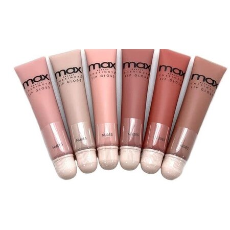 MAX MAX CHERIMOYA HIGH PIGMENT CREAMY LIP GLOSS NUDE SHADES