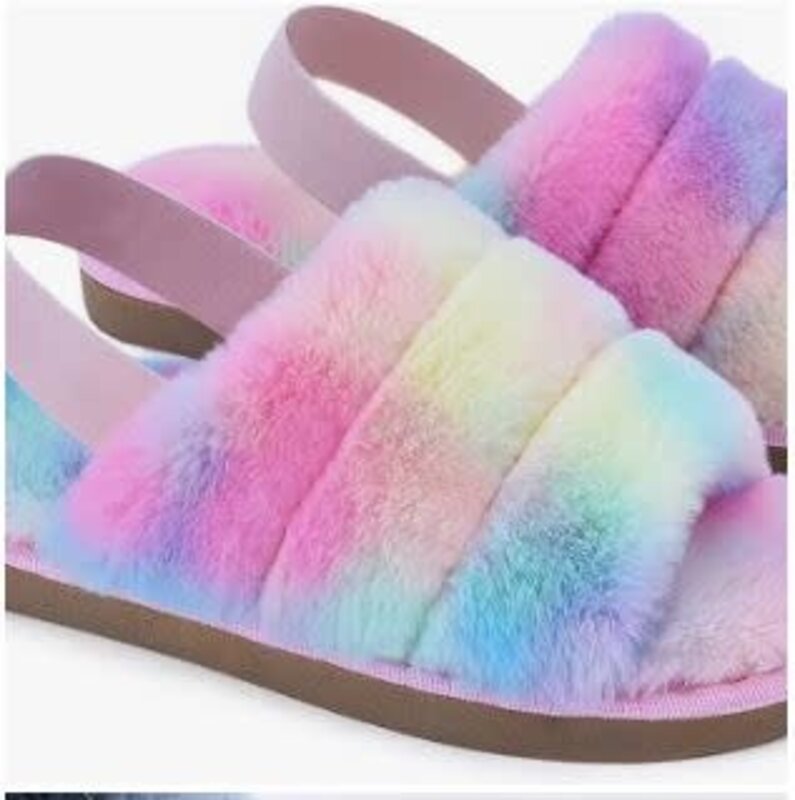 LORDFOR LORDFON RAINBOW SLIPPERS WITH STRAP SIZE 7-8