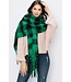 SAREBYS BEAUTY SUPPLY PLAID  PATTERN FRINGE SCARF
