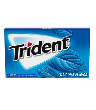TRIDENT TRIDENT ORIGINAL FLAVOR SUGAR FREE GUM /BLUE