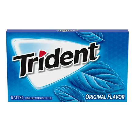 TRIDENT TRIDENT ORIGINAL FLAVOR SUGAR FREE GUM /BLUE