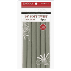 DONNA SOFT TWIST ROLLERS L. GREY 10 11/16
