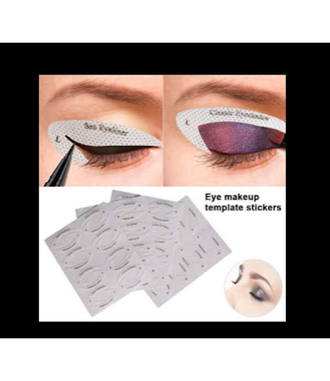 4 SHEETS QUICK EYE MAKEUP &EYELINER STENCIL