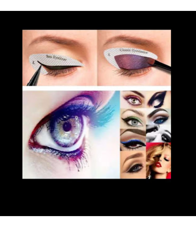 4 SHEETS QUICK EYE MAKEUP &EYELINER STENCIL