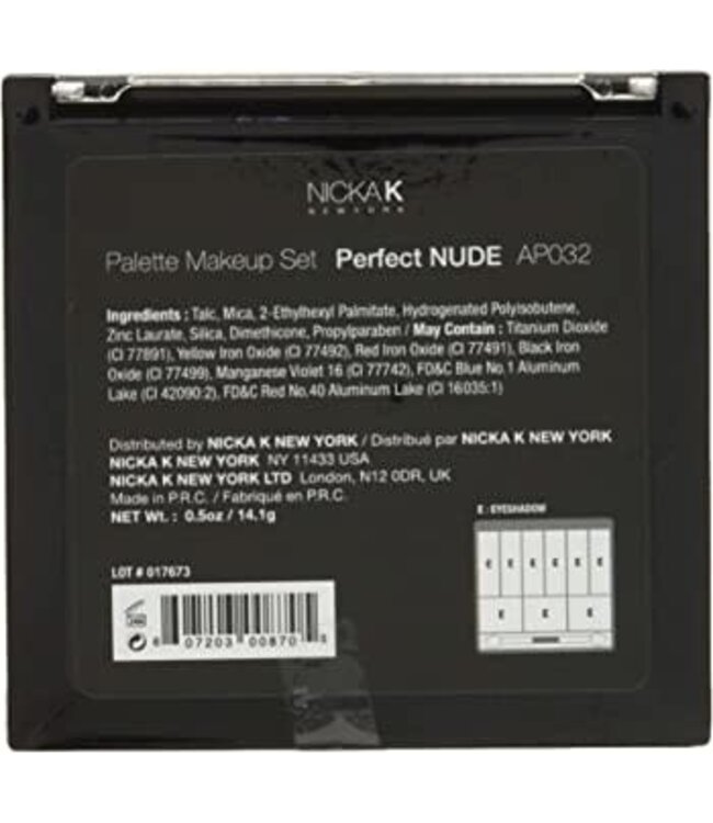 NICKAK NICKAK NY 9NUDE AND NATURAL EYESHADOW PALETTE