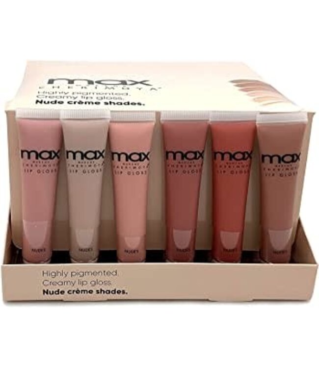 MAX MAX CHERIMOYA HIGH PIGMENT CREAMY LIP GLOSS NUDE SHADES